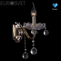 Evrosvet  3321/1 золото/прозрачный хрусталь Strotskis