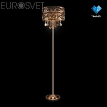 Evrosvet  3400/3F золото/тонированный хрусталь торшер Strotskis