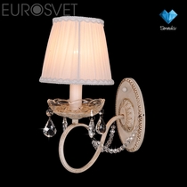 Evrosvet  3469/1 бежевый/прозрачный хрусталь Strotskis