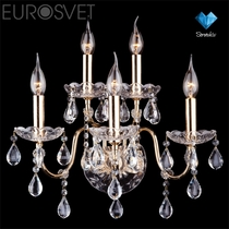 Evrosvet  3600/5 золото/прозрачный хрусталь Strotskis