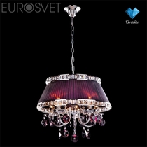 Evrosvet  3636/5 хром/гранатовый хрусталь Strotskis