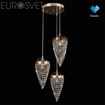 Evrosvet  3640/3 золото/прозрачный хрусталь  Strotskis