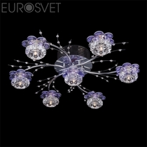 Evrosvet  4862/7 хром/синий+красный+фиолетовый