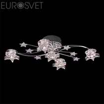 Evrosvet  4875/5 хром/синий+красный+фиолетовый