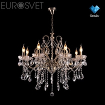 Evrosvet  3108/8 античная бронза/прозрачный хрусталь Strotskis