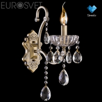 Evrosvet  3108/1 античная бронза/прозрачный хрусталь Strotskis