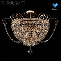 Evrosvet  3109/9 золото/прозрачный хрусталь Strotskis