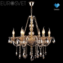 Evrosvet  3162/6 золото/тонированный хрусталь Strotskis