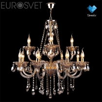 Evrosvet  3162/8+4 золото/тонированный хрусталь Strotskis