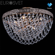 Evrosvet  3172/6  золото/прозрачный хрусталь  Strotskis
