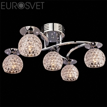 Evrosvet  9861/5 хром/синий+красный+фиолетовый