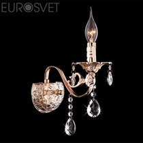 Evrosvet  10004/1 золото/прозрачный хрусталь Strotskis