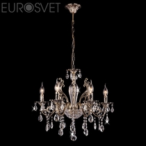 Evrosvet  10004/6 античная бронза/прозрачный хрусталь Strotskis