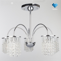 Evrosvet  1203/5 хром/прозрачный хрусталь Strotskis