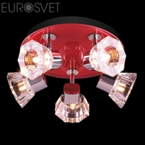 Evrosvet  25333/5 хром/красный