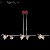 Evrosvet  25333/6 хром/красный